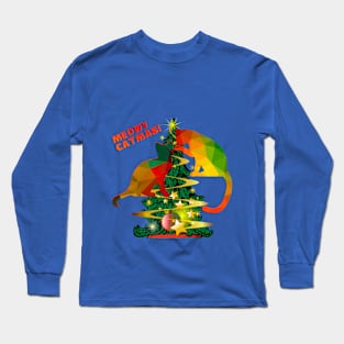 Meowy Christmas Cats Tree Long Sleeve T-Shirt